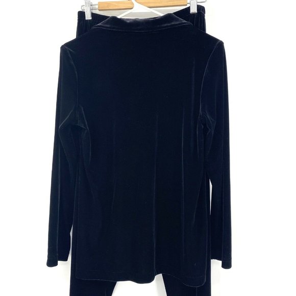 Vintage Baby & Me Black Velvet Two Piece Maternity Set Womens Sz Medium - Picture 6 of 9